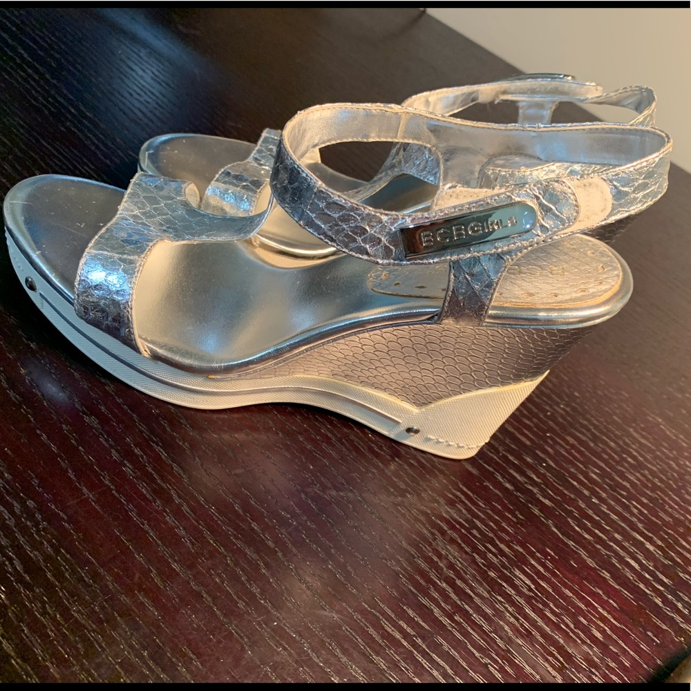 Bcbgirls Silver Onella Wedges